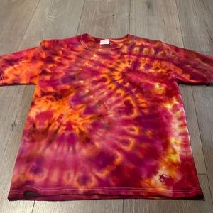 Girls XL cotton tie dye tee